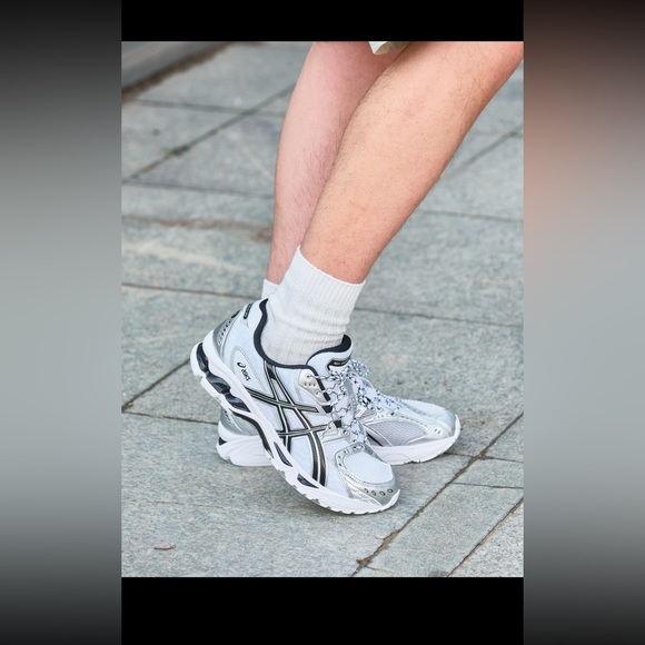 Asics Silver‎ and black Sneakers Women's US 10.5 /Mens Size 9.5